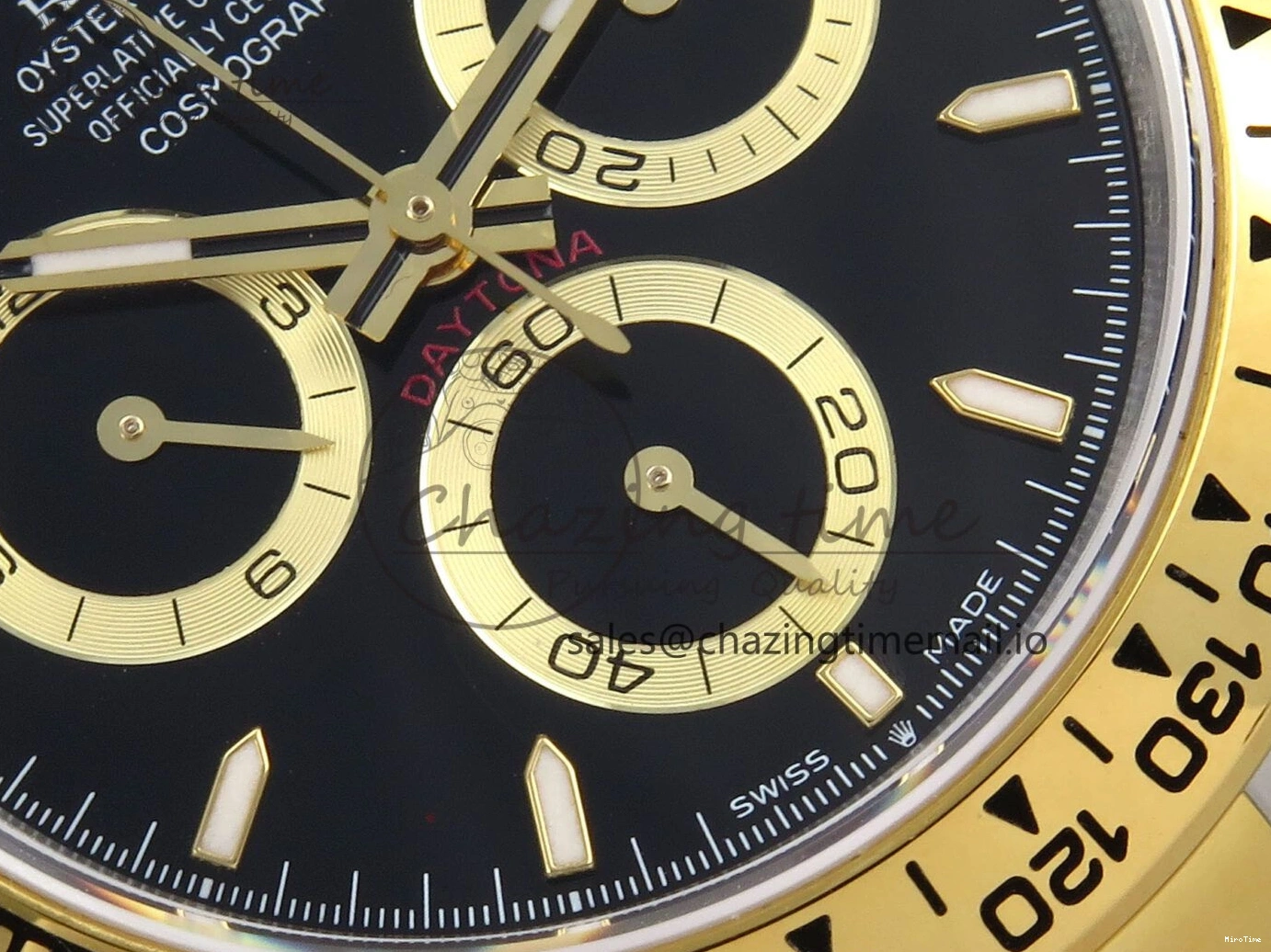 MiroTime 0126 Daytona 126503 QF 1:1 Best Edition Black Dial on SS YG Braclet SH4131 V TechFriendly 1273